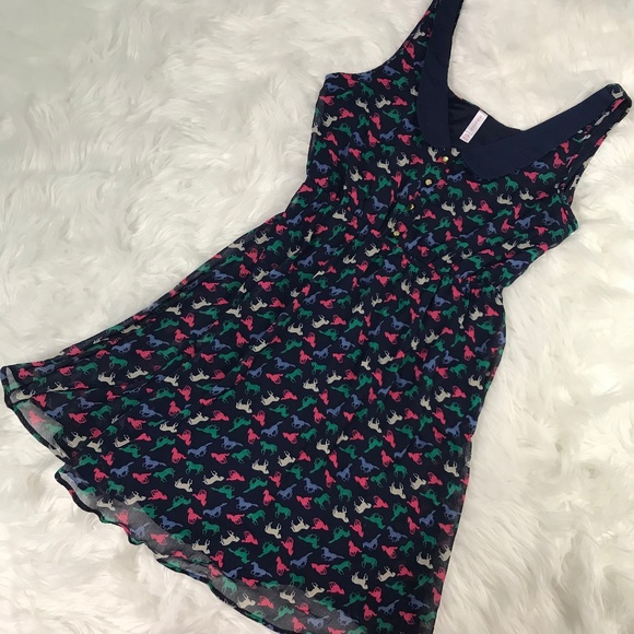 Xhilaration Dresses & Skirts - Xhilaration womens sz Large dress horse print FLAW
